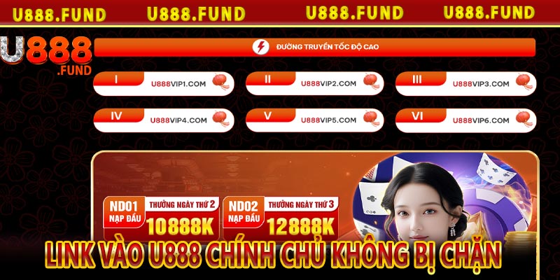 Link vào U888 chính chủ không bị chặn