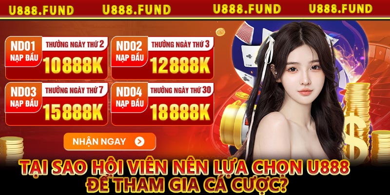 Tại sao hội viên nên lựa chọn U888 để tham gia cá cược?